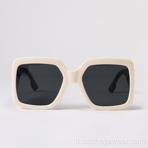 2022 Nuovi occhiali da sole quadrati Occhiali da sole in plastica Occhiali da sole da donna